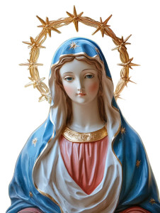 Serene Religious Statue Vinyl Car Decal Sticker – Waterproof & UV-Resistant 8"