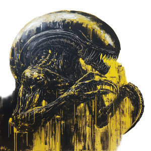 Xenomorph Art V3 Vinyl Car Decal Sticker – Waterproof & UV-Resistant 8"