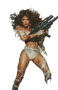 Retro Futuristic Warrior V2 Vinyl Car Decal Sticker – Waterproof & UV-Resistant 8"