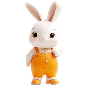 Cute Rabbit Mascot Vinyl Car Decal Sticker – Waterproof & UV-Resistant 8" Cute Rabbit Mascot Vinyl Car Decal Sticker – Waterproof & UV-Resistant 8"
