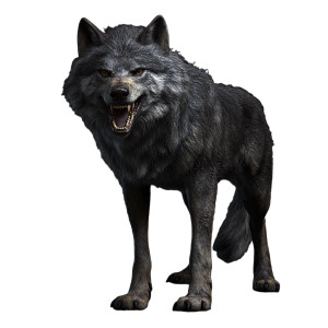 Fantasy Dire Wolf V3 Vinyl Car Decal Sticker – Waterproof & UV-Resistant 8"