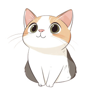 Cute Cat V4 Vinyl Car Decal Sticker – Waterproof & UV-Resistant 8" Cute Cat V4 Vinyl Car Decal Sticker – Waterproof & UV-Resistant 8"