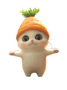 Carrot Cat Vinyl Car Decal Sticker – Waterproof & UV-Resistant 8" Carrot Cat Vinyl Car Decal Sticker – Waterproof & UV-Resistant 8"