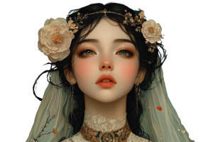 Mystical Lute Player Vinyl Car Decal Sticker – Waterproof & UV-Resistant 8"