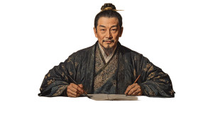 Tang Dynasty Scholar Vinyl Car Decal Sticker – Waterproof & UV-Resistant 8"