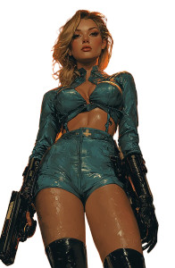 Uncanny Valley Heroine Vinyl Car Decal Sticker – Waterproof & UV-Resistant 8"