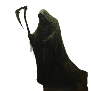 Grim Reaper Painting V4 Vinyl Car Decal Sticker – Waterproof & UV-Resistant 8"