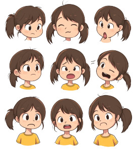 Chibi Character Sheet V3 Vinyl Car Decal Sticker – Waterproof & UV-Resistant 8"