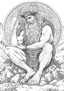Norse Giant Ymir Vinyl Car Decal Sticker – Waterproof & UV-Resistant 8"