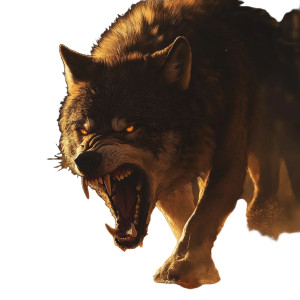 Snarling Wolf V21 Vinyl Car Decal Sticker – Waterproof & UV-Resistant 8"