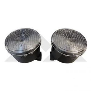 Upgrade Your Wrangler JK | Crown Automotive Turn Signal Lights | Clear Lens, Amber Bulbs | Set Of 2