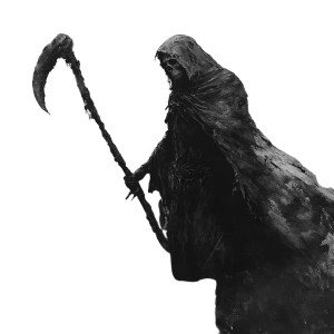 Gloomy Reaper Vinyl Car Decal Sticker – Waterproof & UV-Resistant 8"