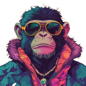 Cool Monkeys Vinyl Car Decal Sticker – Waterproof & UV-Resistant 8"