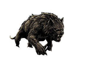 Rougarou Swamp Tshirt Vinyl Car Decal Sticker – Waterproof & UV-Resistant 8"