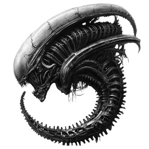 Biomechanical Alien Creature V2 Vinyl Car Decal Sticker – Waterproof & UV-Resistant 8"