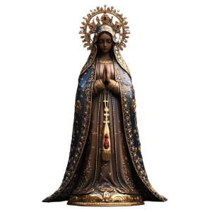 Our Lady Of Aparecida Vinyl Car Decal Sticker – Waterproof & UV-Resistant 8" Our Lady Of Aparecida Vinyl Car Decal Sticker – Waterproof & UV-Resistant 8"