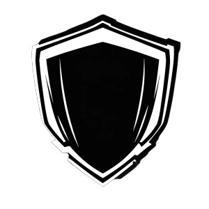 White Shield Logo Vinyl Car Decal Sticker – Waterproof & UV-Resistant 8"