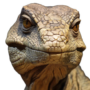 Giant Lizard Face Vinyl Car Decal Sticker – Waterproof & UV-Resistant 8"