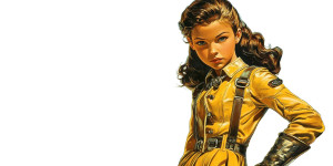 Sci-Fi Girl V3 Vinyl Car Decal Sticker – Waterproof & UV-Resistant 8"