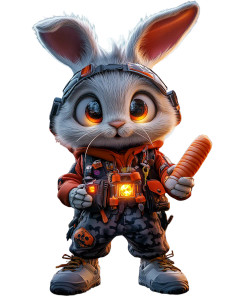 Whimsical Halloween Rabbit Vinyl Car Decal Sticker – Waterproof & UV-Resistant 8" Whimsical Halloween Rabbit Vinyl Car Decal Sticker – Waterproof & UV-Resistant 8"
