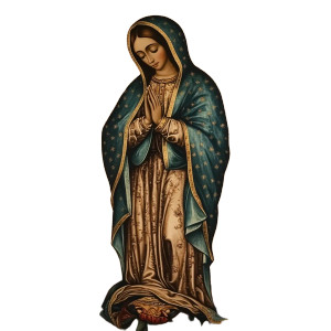 Virgen De Guadalupe V9 Vinyl Car Decal Sticker – Waterproof & UV-Resistant 8"