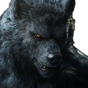 Furred Werewolf Vinyl Car Decal Sticker – Waterproof & UV-Resistant 8"