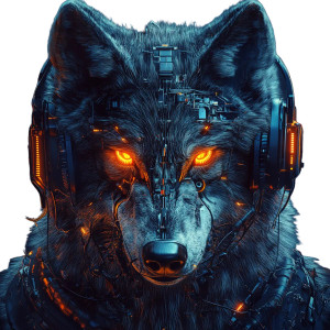 Wolf Hacker Vinyl Car Decal Sticker – Waterproof & UV-Resistant 8"