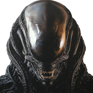 Alien Xenomorph Head Vinyl Car Decal Sticker – Waterproof & UV-Resistant 8"