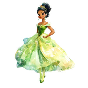 Princess Tiana Illustration Vinyl Car Decal Sticker – Waterproof & UV-Resistant 8" Princess Tiana Illustration Vinyl Car Decal Sticker – Waterproof & UV-Resistant 8"