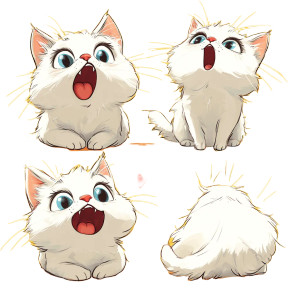 Expressive Ragdoll Cat Vinyl Car Decal Sticker – Waterproof & UV-Resistant 8"