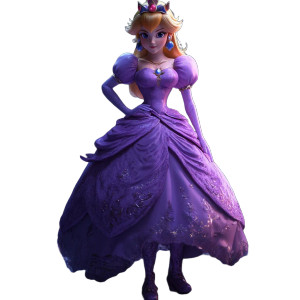 Princess Peach V5 Vinyl Car Decal Sticker – Waterproof & UV-Resistant 8"