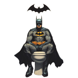 Batman In Toilet Vinyl Car Decal Sticker – Waterproof & UV-Resistant 8" Batman In Toilet Vinyl Car Decal Sticker – Waterproof & UV-Resistant 8"