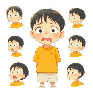 Cute Chinese Boy V2 Vinyl Car Decal Sticker – Waterproof & UV-Resistant 8"