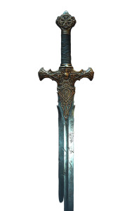 Enchanted Sword Hilt Vinyl Car Decal Sticker – Waterproof & UV-Resistant 8" Enchanted Sword Hilt Vinyl Car Decal Sticker – Waterproof & UV-Resistant 8"