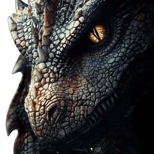 Magnificent Dragon Portrait Vinyl Car Decal Sticker – Waterproof & UV-Resistant 8"