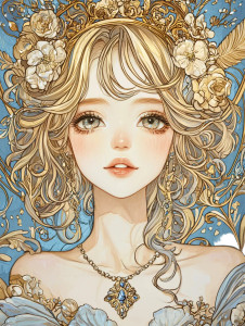Ethereal Anime Portrait V2 Vinyl Car Decal Sticker – Waterproof & UV-Resistant 8"