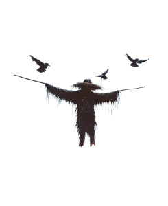 Eerie Scarecrow Fantasy Vinyl Car Decal Sticker – Waterproof & UV-Resistant 8"
