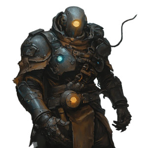 Warforged Warlock Vinyl Car Decal Sticker – Waterproof & UV-Resistant 8"