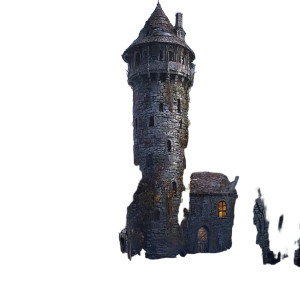 Ancient Mage Tower Vinyl Car Decal Sticker – Waterproof & UV-Resistant 8"