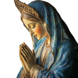 Praying Mother Mary Vinyl Car Decal Sticker – Waterproof & UV-Resistant 8"