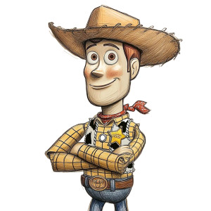 Woody Sketch Vinyl Car Decal Sticker – Waterproof & UV-Resistant 8" Woody Sketch Vinyl Car Decal Sticker – Waterproof & UV-Resistant 8"