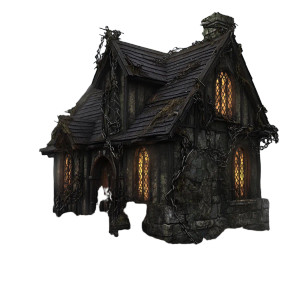 Gothic Cult Cottage Vinyl Car Decal Sticker – Waterproof & UV-Resistant 8"