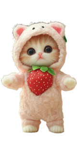 Strawberry Kitten Doll Vinyl Car Decal Sticker – Waterproof & UV-Resistant 8" Strawberry Kitten Doll Vinyl Car Decal Sticker – Waterproof & UV-Resistant 8"