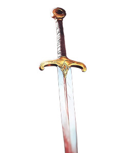 The Golden Sword Vinyl Car Decal Sticker – Waterproof & UV-Resistant 8"