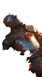 Knight In Roses Vinyl Car Decal Sticker – Waterproof & UV-Resistant 8"