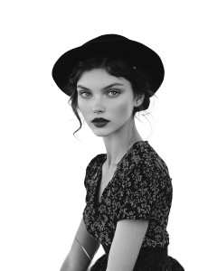 Classic Portrait Woman Vinyl Car Decal Sticker – Waterproof & UV-Resistant 8"