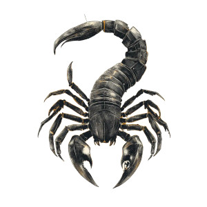 Scorpio Astrological Sign Vinyl Car Decal Sticker – Waterproof & UV-Resistant 8"