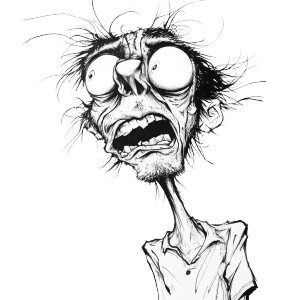 Crazy Addict Cartoon Vinyl Car Decal Sticker – Waterproof & UV-Resistant 8"