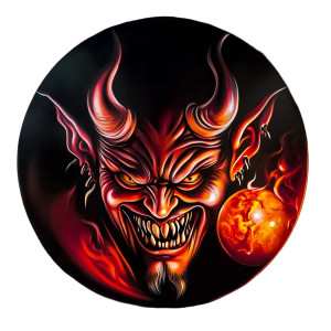 Devil Illustration V3 Vinyl Car Decal Sticker – Waterproof & UV-Resistant 8"