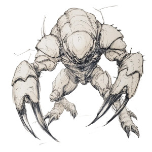 Isopod Humanoid Monster Vinyl Car Decal Sticker – Waterproof & UV-Resistant 8"